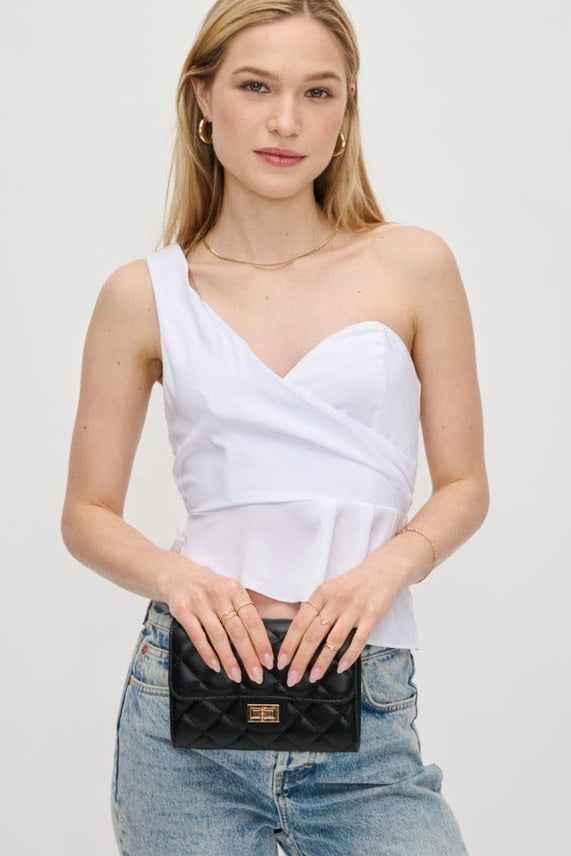 Winona Quilted Multi-Compartment Crossbody