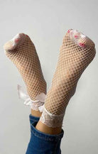 Candice Fishnet and Lace Ankle Socks