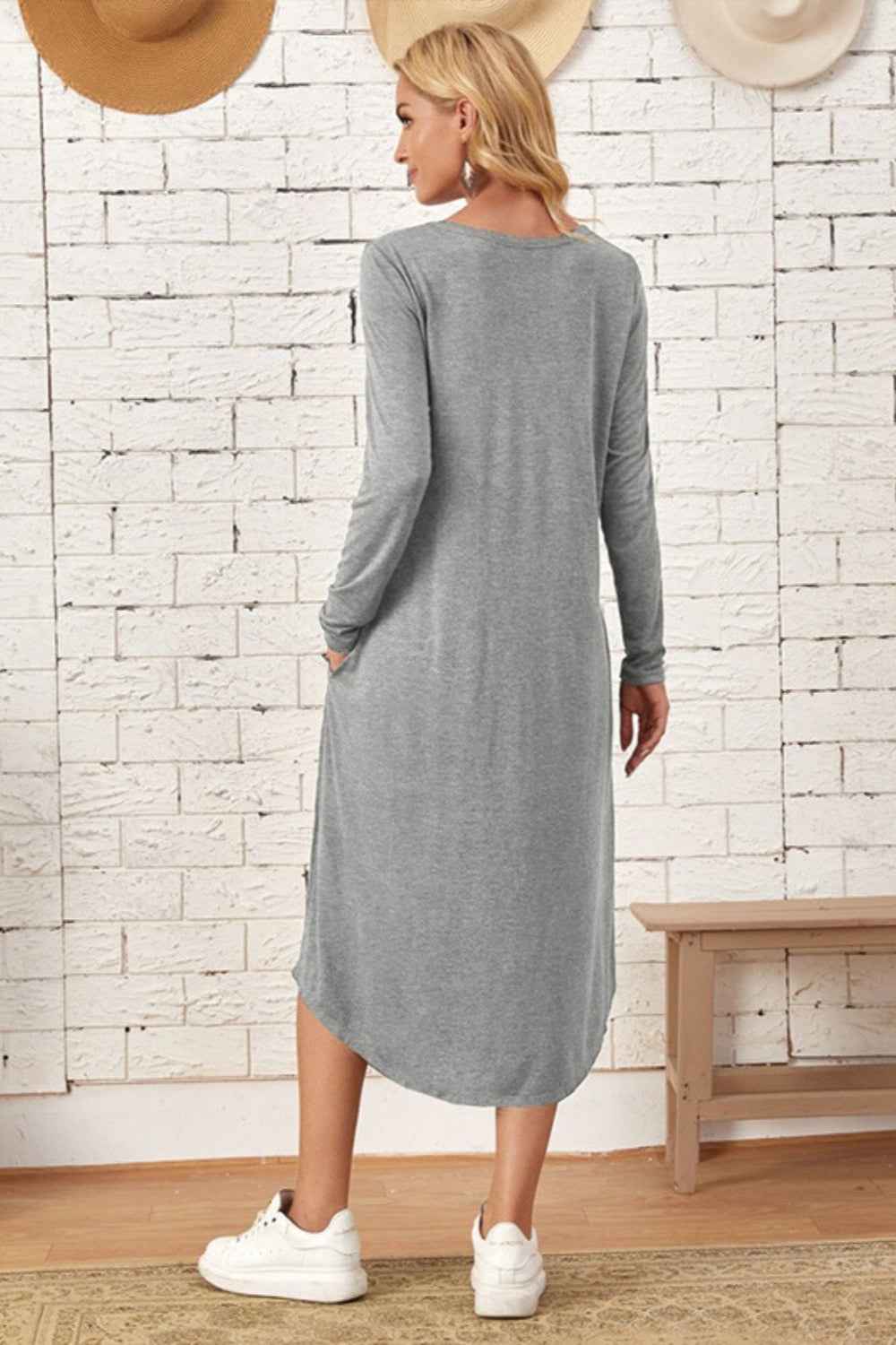 Long Sleeve Comfort Tee Dress