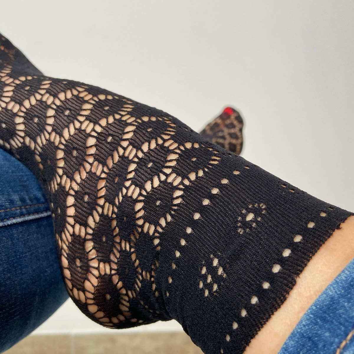 Lace Mixed Fishnet Socks, Set of 3