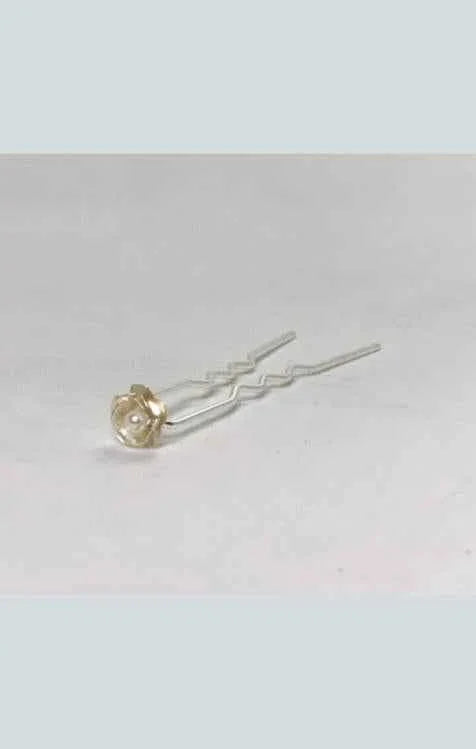 Elegant pearl hair pin on white background, Love Classic high quality hair accessory