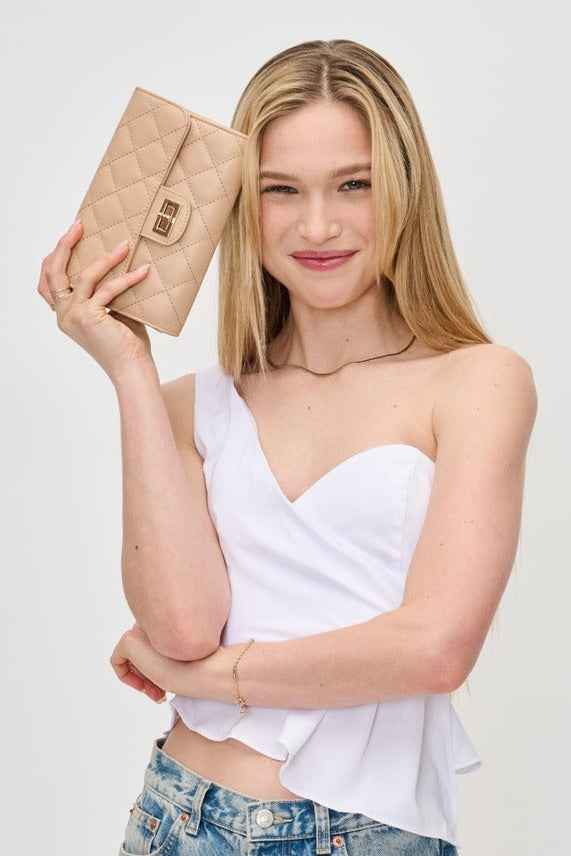 Winona Quilted Multi-Compartment Crossbody