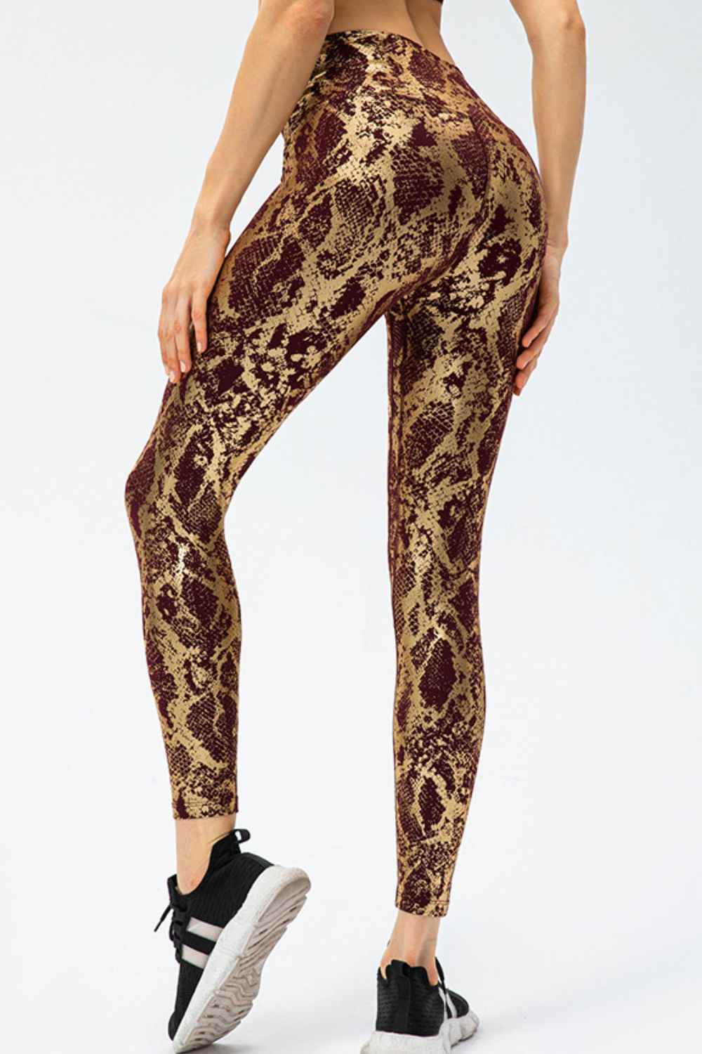 Animal Print Capri Length Sport Leggings