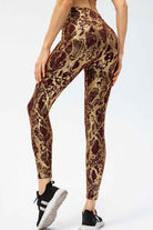 Animal Print Capri Length Sport Leggings