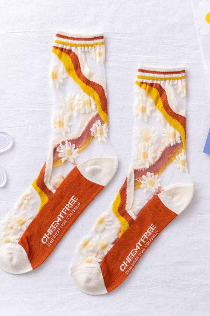 5-Pair Mesh Socks For Women