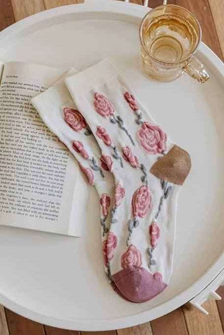 Bouquet Flower Crew Sock