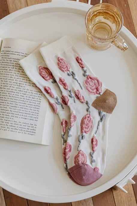 Bouquet Flower Crew Sock