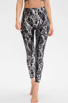 Animal Print Capri Length Sport Leggings