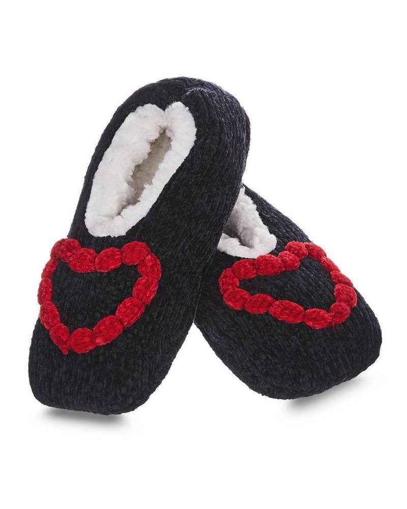 Chenille Sherpa-Lined Slippers
