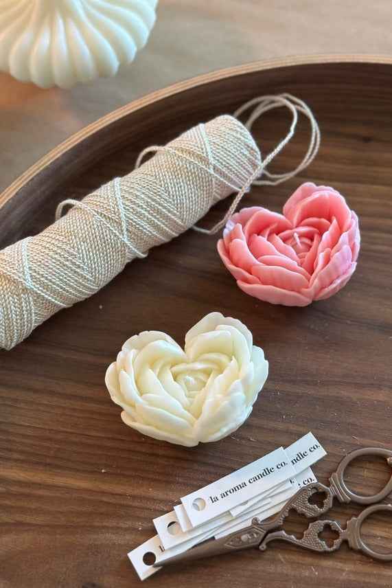 Unique Rose Design Candle