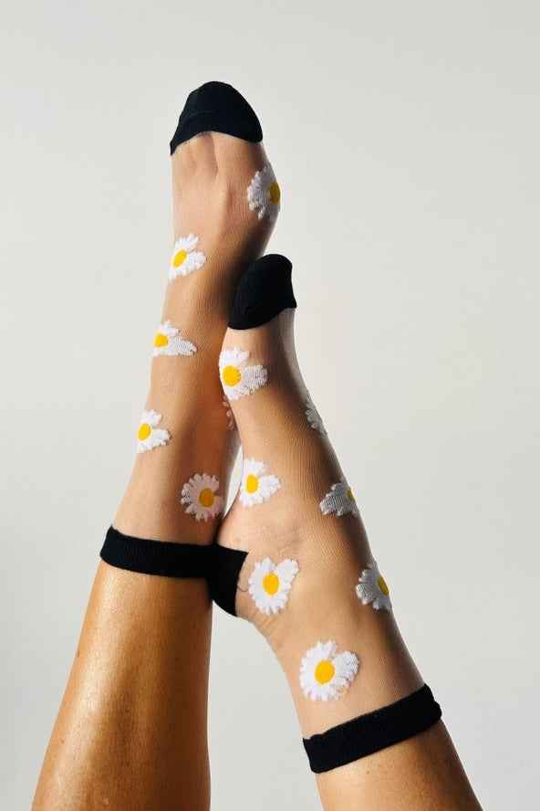 Flora Daisy Sheer Sock