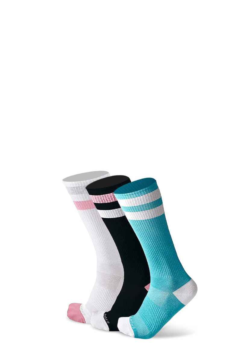 3-Pack Athletic Sport Crew Socks