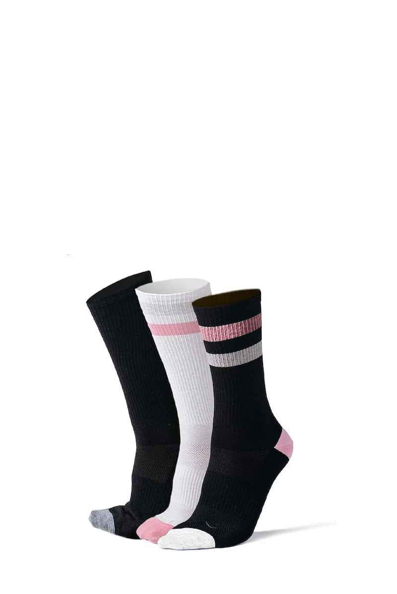 3-Pack Athletic Sport Crew Socks