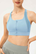 Zip-Up Sports Bra