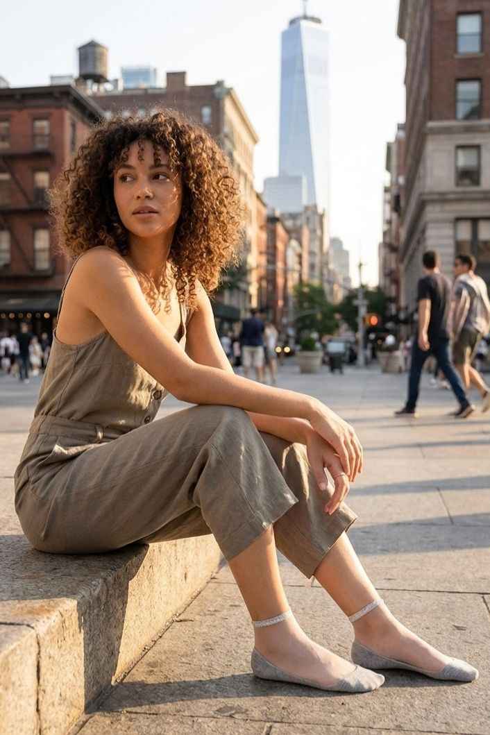 6-Pack Glitter Rim Sheer Crew Socks