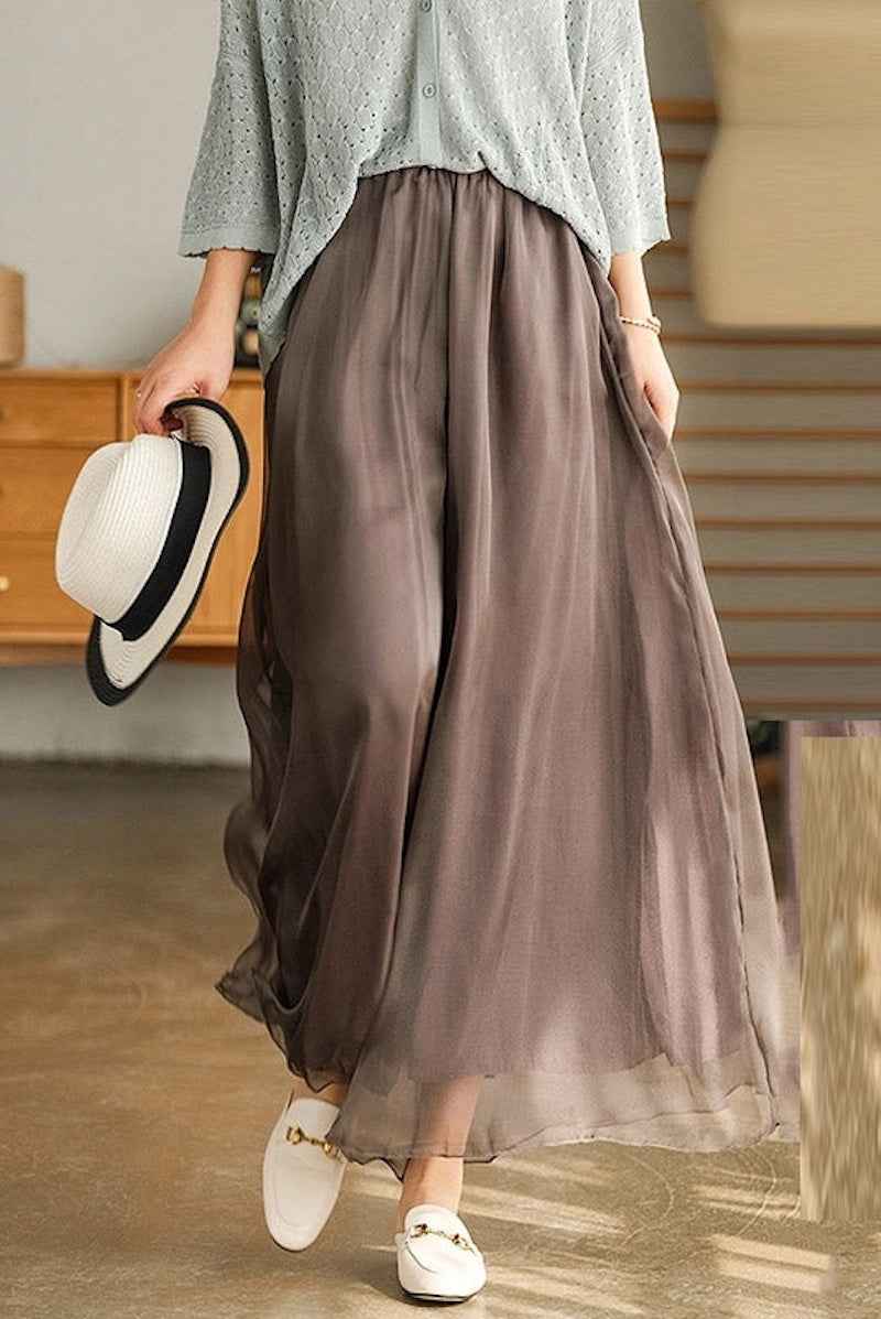 Chiffon Wide Leg Pant