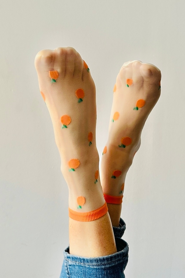 Apricots Fruit Socks