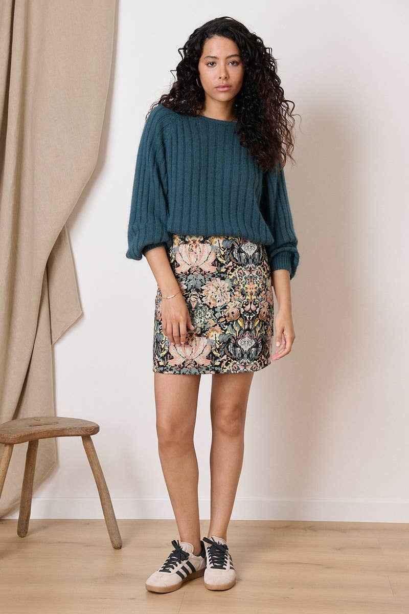 Jacquard Mini Skirt