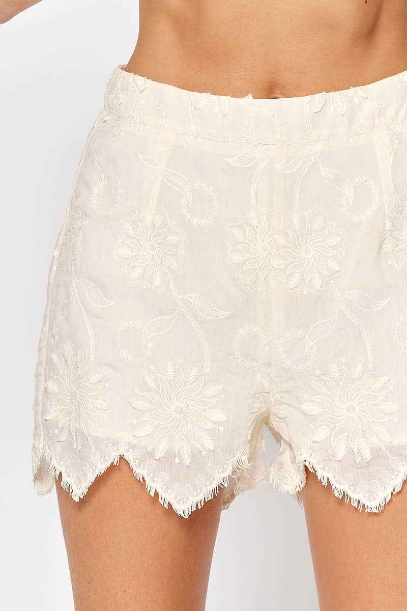 Crochet Detail Shorts