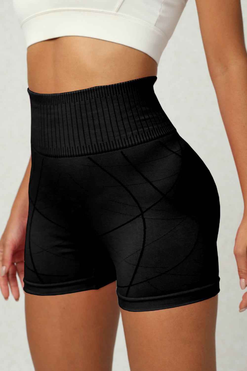 High Waist Active Shorts