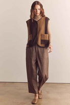 Wool Blend Baby Herringbone Pants