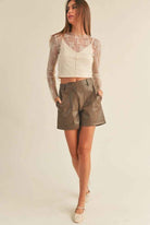 Long Sleeve Lace Top