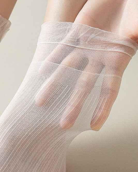 3-Pack Sheer Ruffle Tulle Sock