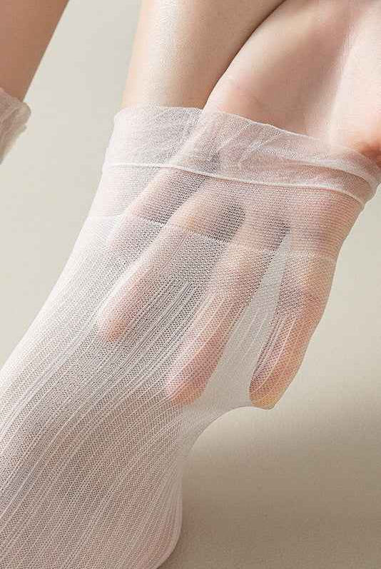3-Pack Sheer Ruffle Tulle Sock