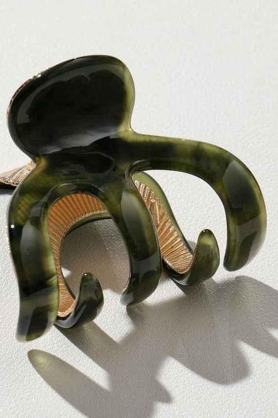 Jade Vintage | Small Octopus Metal Claw Clip