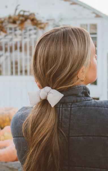 Puffer Bow Scrunchie