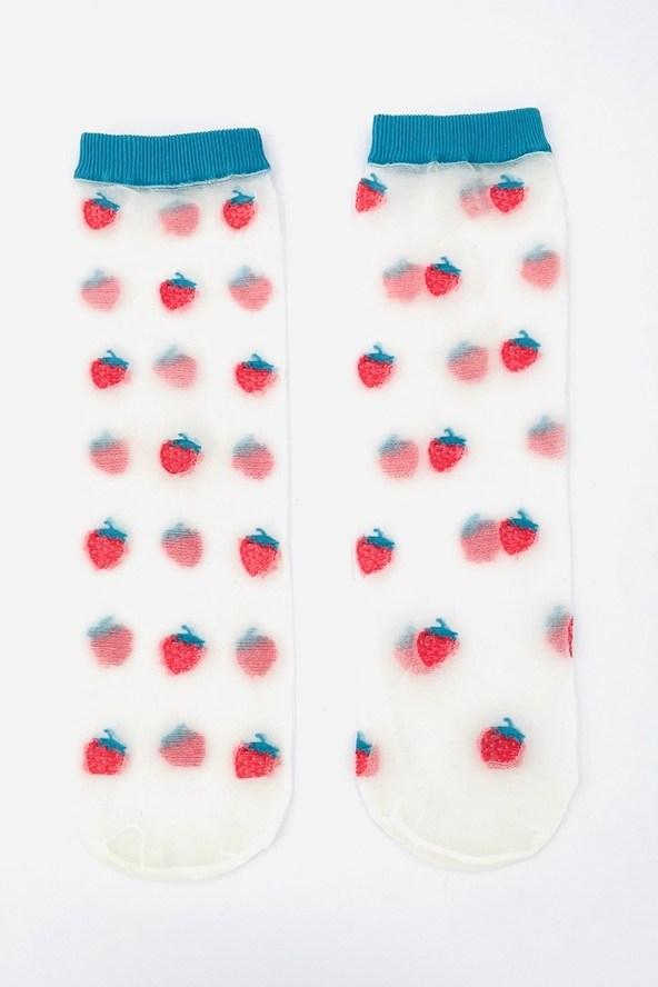 Strawberries Fruit Socks