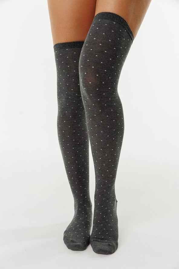 Long Polka Dot Socks