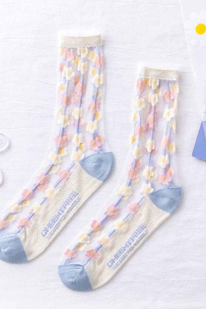 5-Pair Mesh Socks For Women
