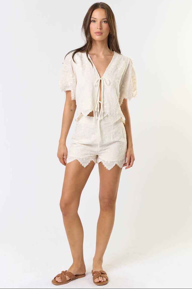 Crochet Detail Shorts