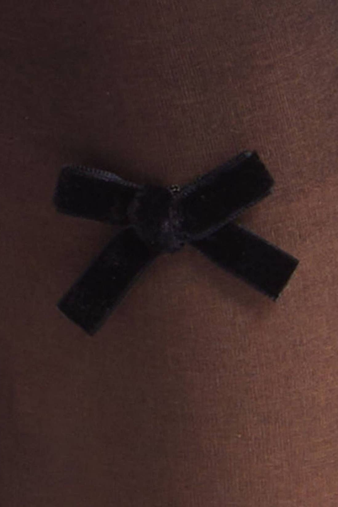 Velvet Bow Pearl Tight in Black 3