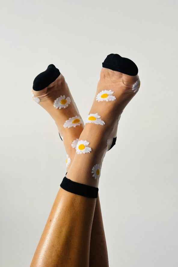 Flora Daisy Sheer Sock