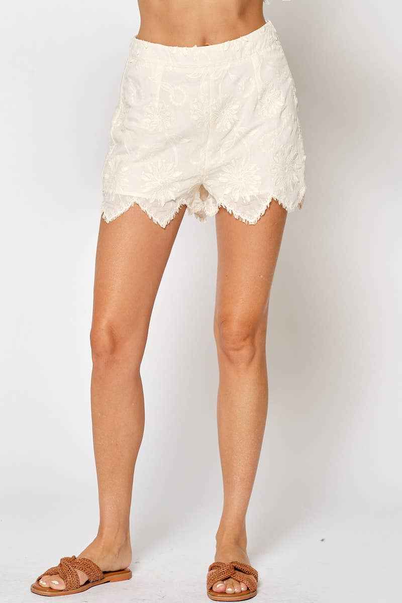 Crochet Detail Shorts