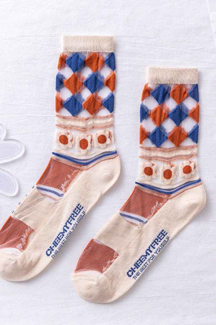 5-Pair Mesh Socks For Women