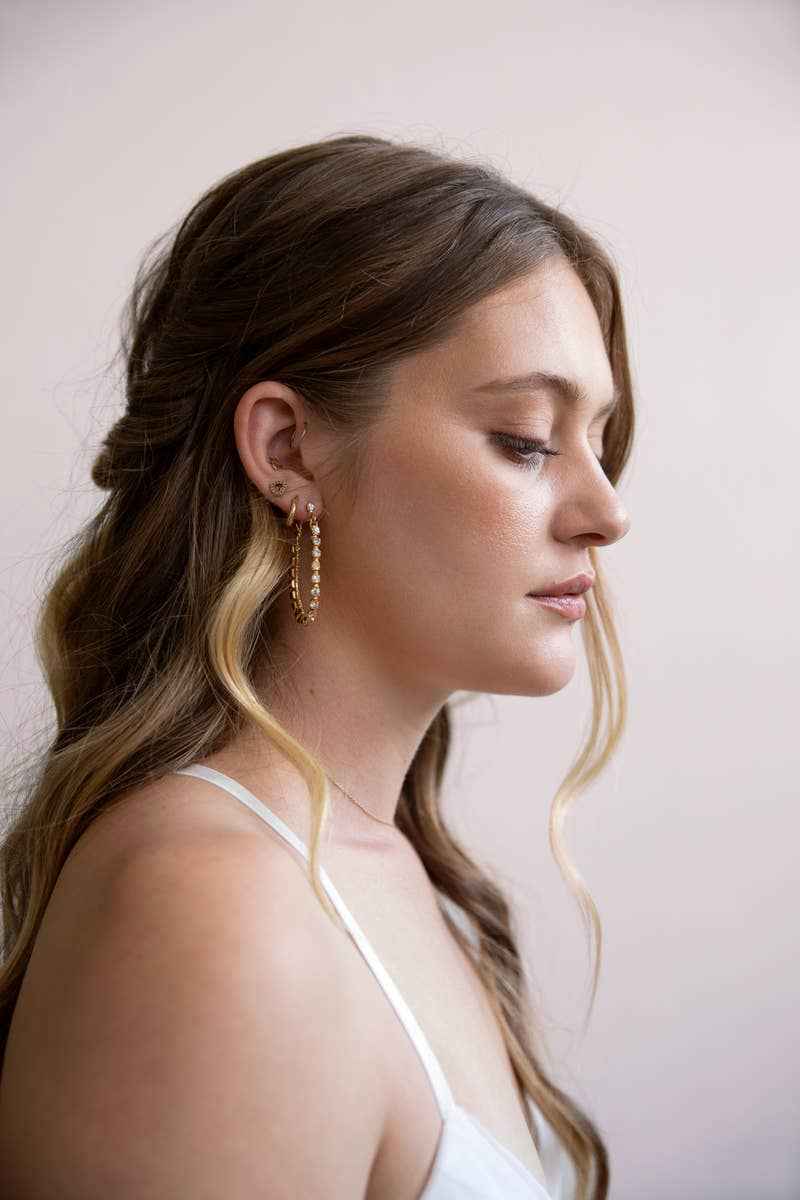 Swarovski Infinity Hoop Statement Earrings