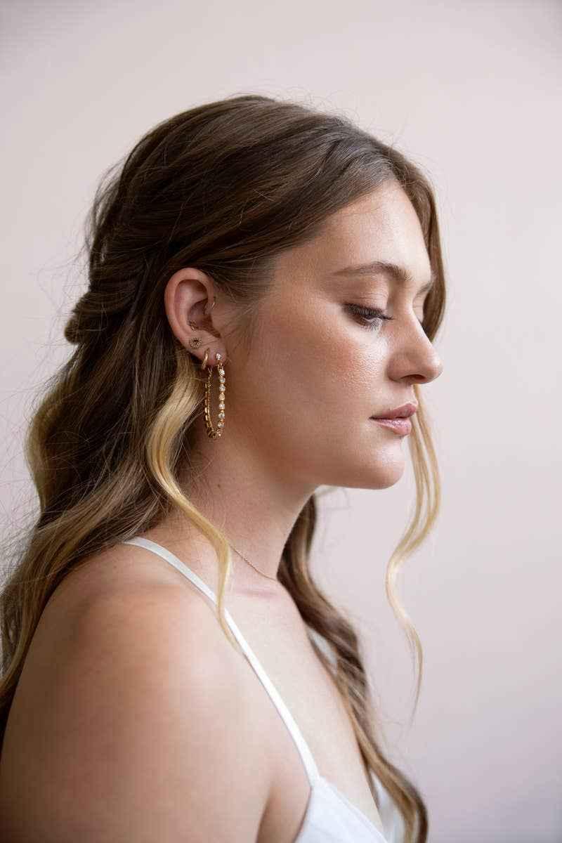 Swarovski Infinity Hoop Statement Earrings