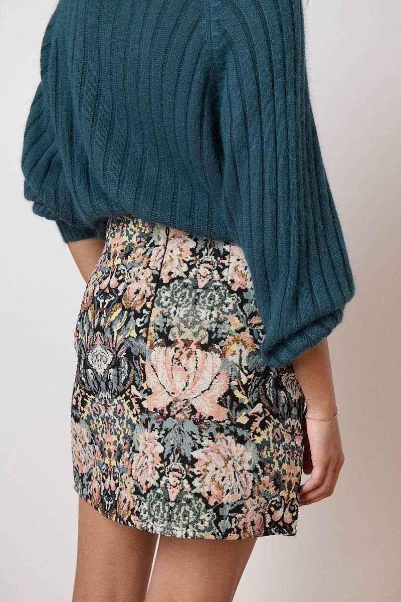 Jacquard Mini Skirt