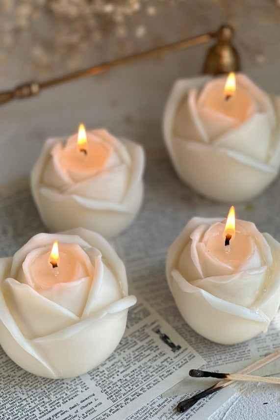 Blooming Rose Candle