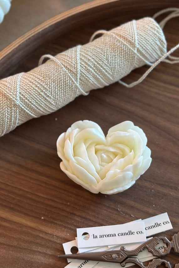 Unique Rose Design Candle