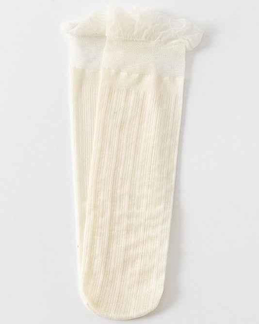 3-Pack Sheer Ruffle Tulle Sock