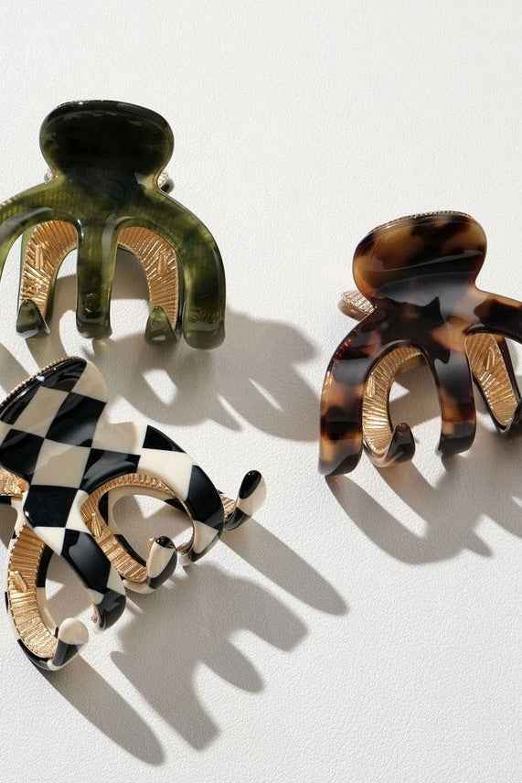 Jade Vintage | Small Octopus Metal Claw Clip