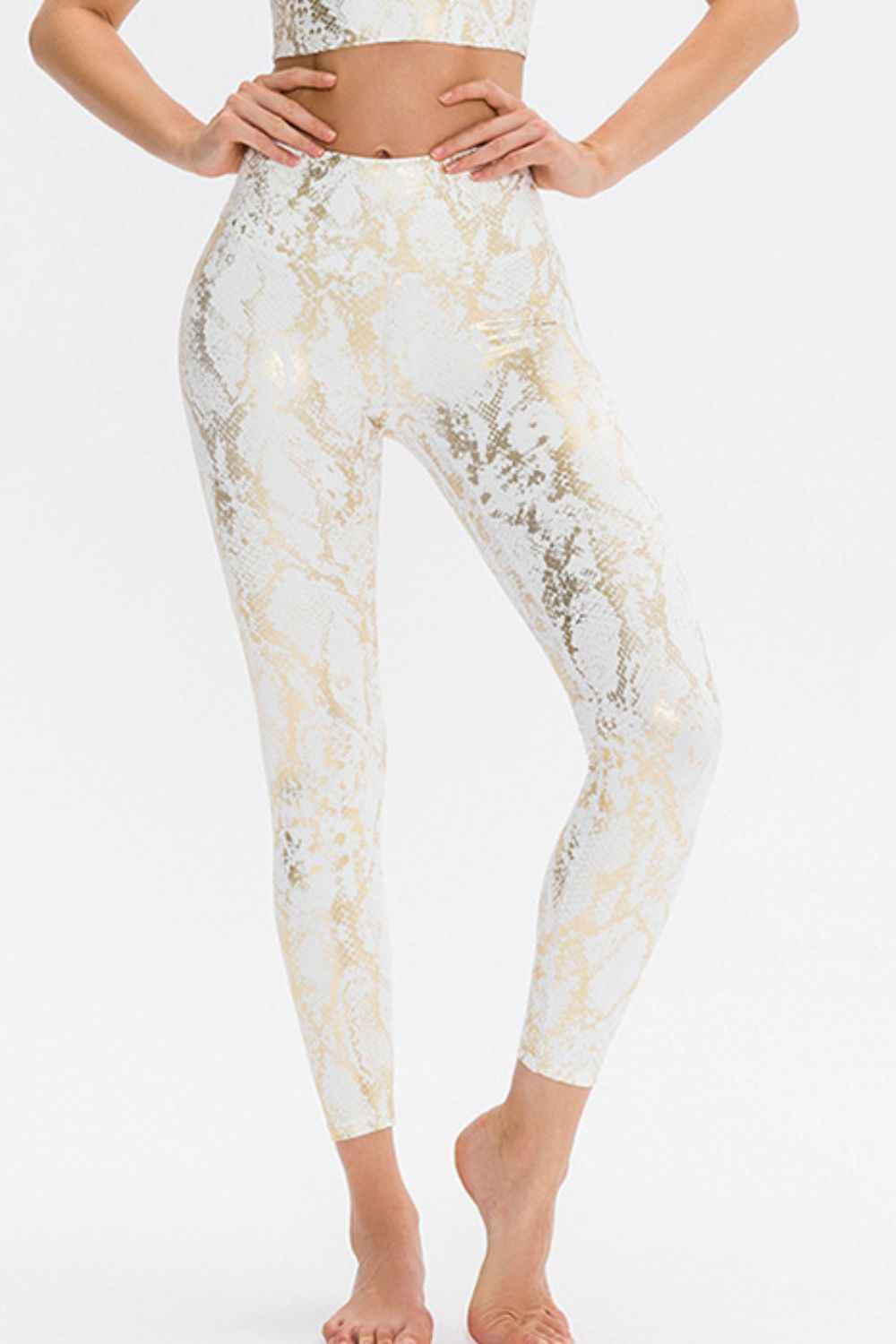 Animal Print Capri Length Sport Leggings
