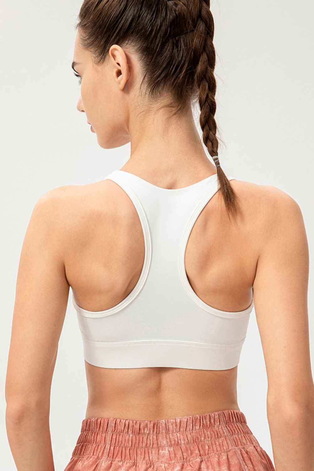 Zip-Up Sports Bra