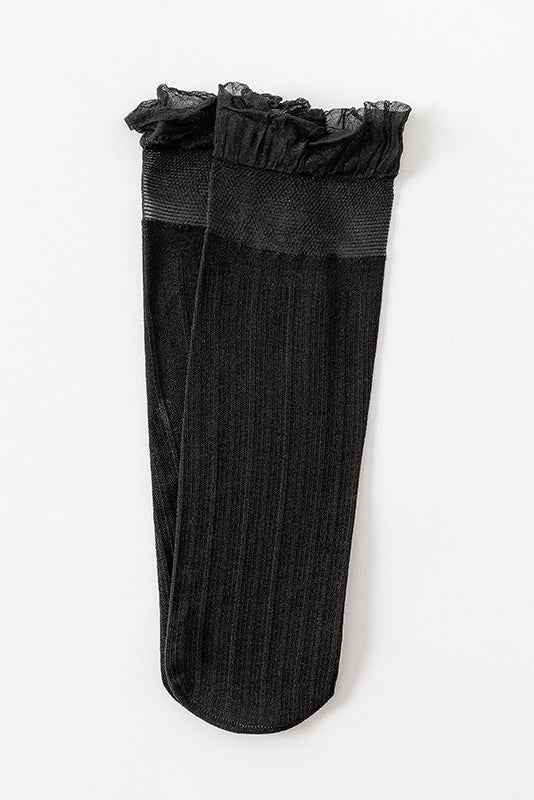 3-Pack Sheer Ruffle Tulle Sock