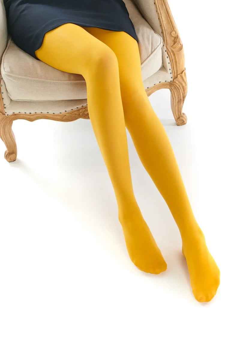 Opaque Colorful Tights for Women