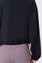 Drawstring Zip Up Active Jacket